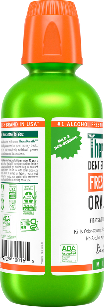 TheraBreath Fresh Breath Mild Mint Oral Rinse