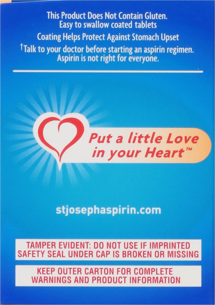 St. Joseph Coated Tablets 81 mg Low Dose Aspirin