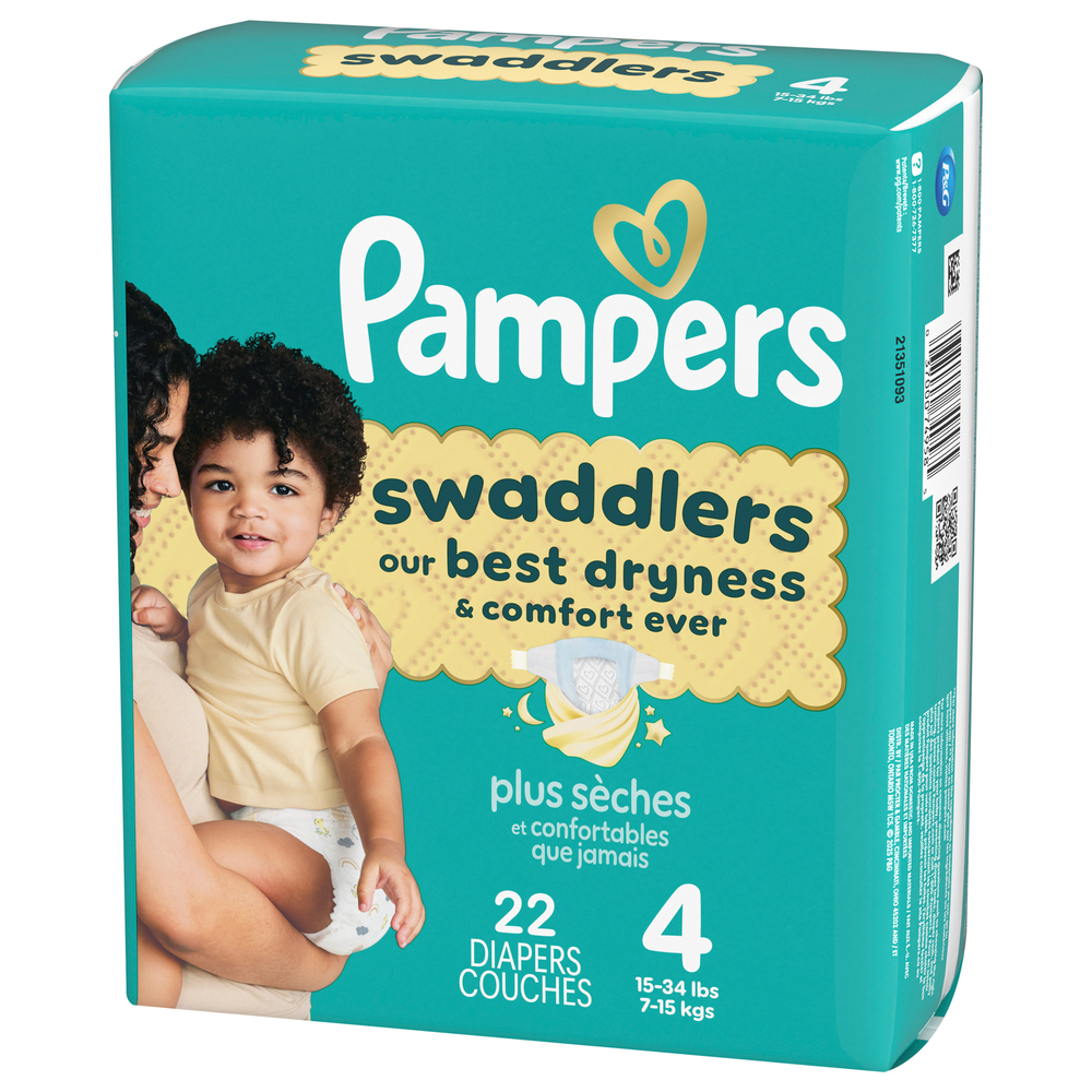 Pampers Swaddlers Size 4 Diapers (15-34 lbs (7-15 kgs))