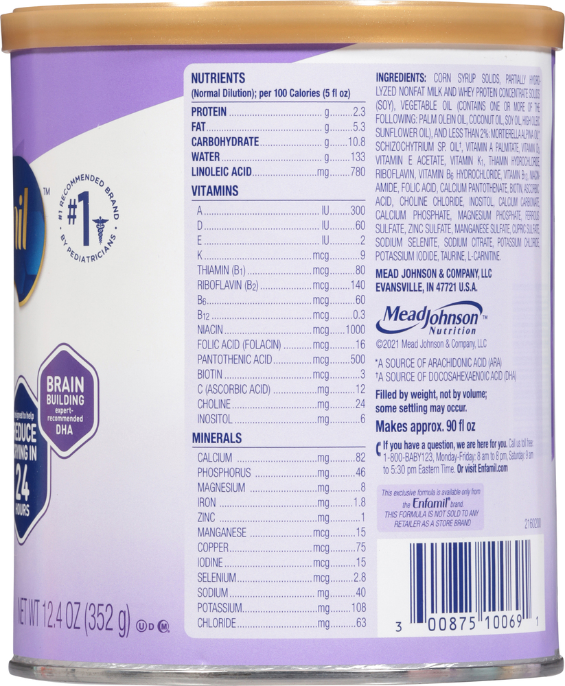 Enfamil Gentlease Infant Formula, Milk-Based Powder with