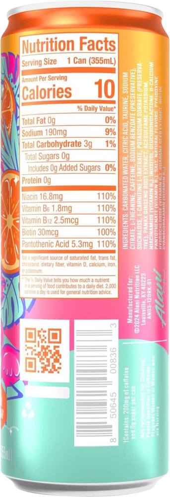 Alani Nu Orange Kiss Flavored Energy Drink