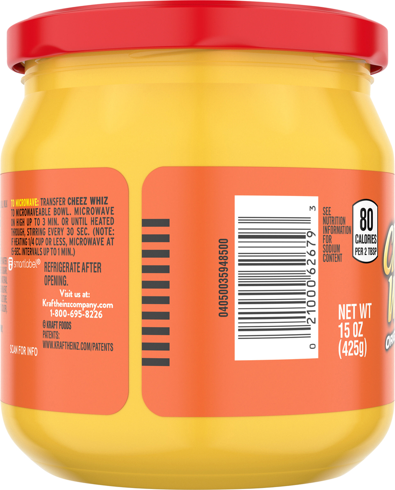 Kraft Cheez Whiz Original Cheese Dip
