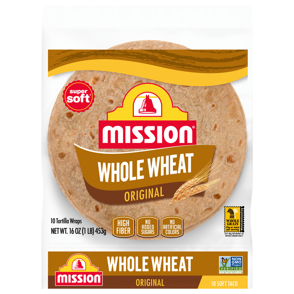 Mission Super Soft Whole Wheat Super Soft Original Tortilla Wraps