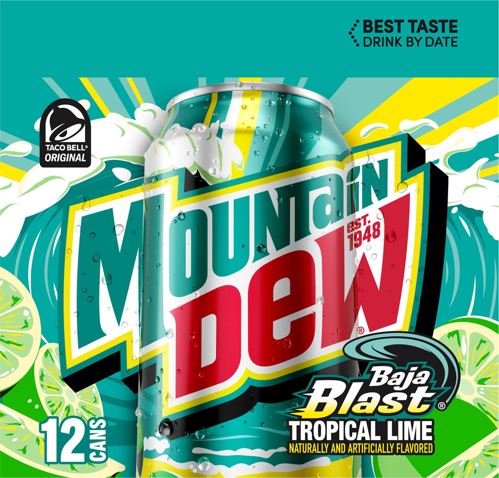 Mtn Dew Baja Blast Caffeine Mountain Dew Baja Blast | Aisles Online ...