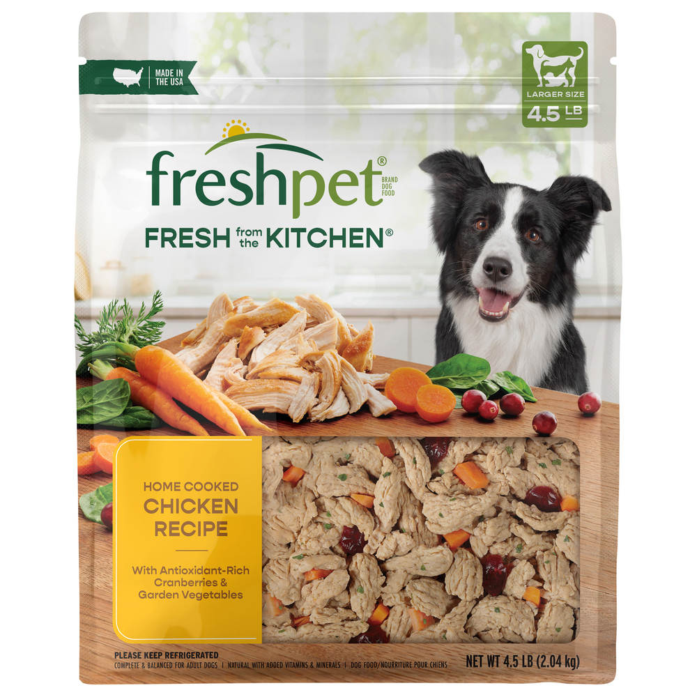 Freshpet Home Cooked Chicken Recipe Larger Size Dog Food
