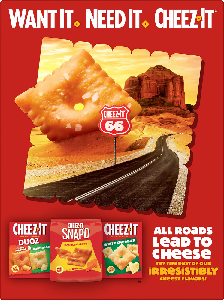 Cheez-It Grooves Sharp White Cheddar Crunchy Snack Crackers Pantry