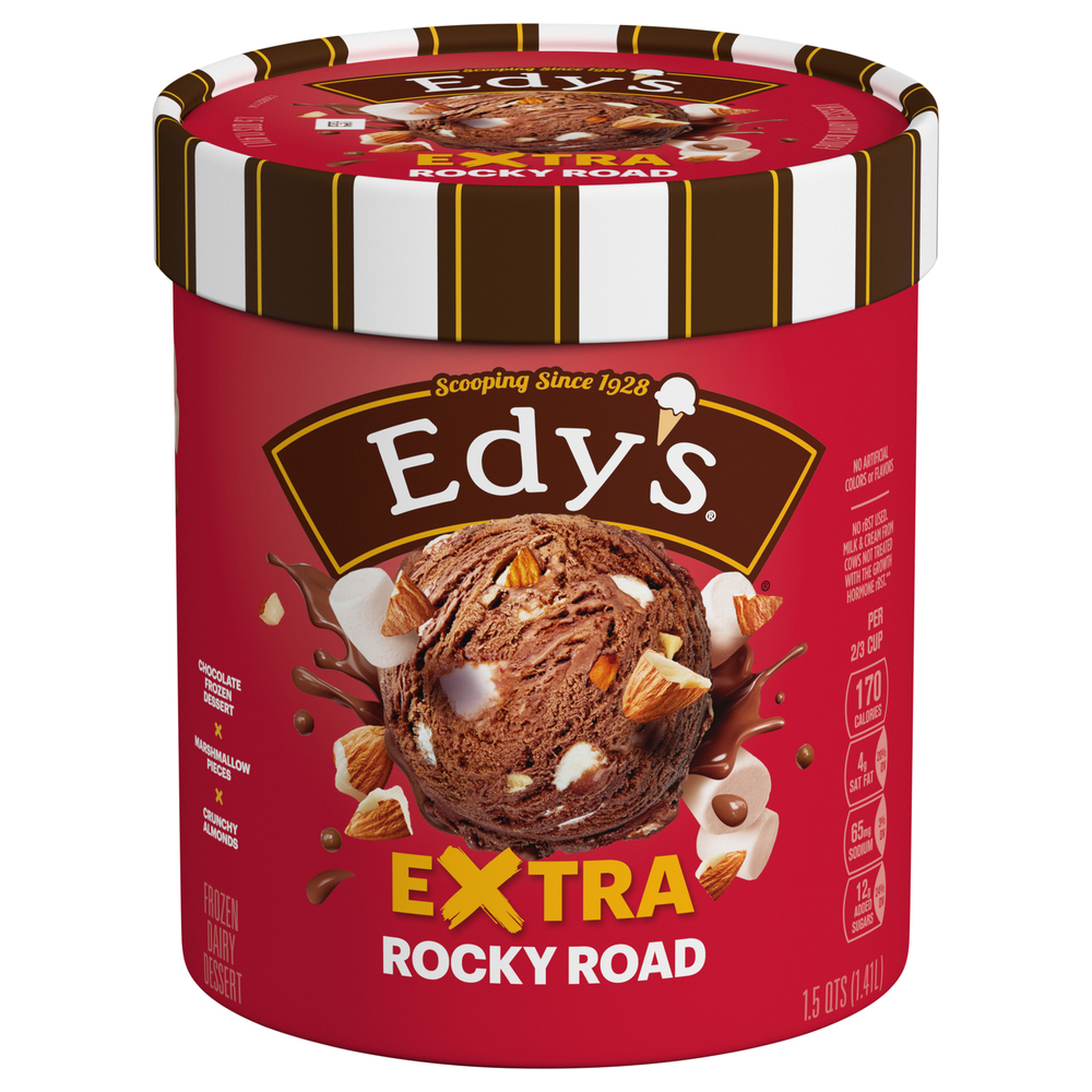 アイスレディ Edy's Frozen Dairy Dessert, Extra Rocky Road