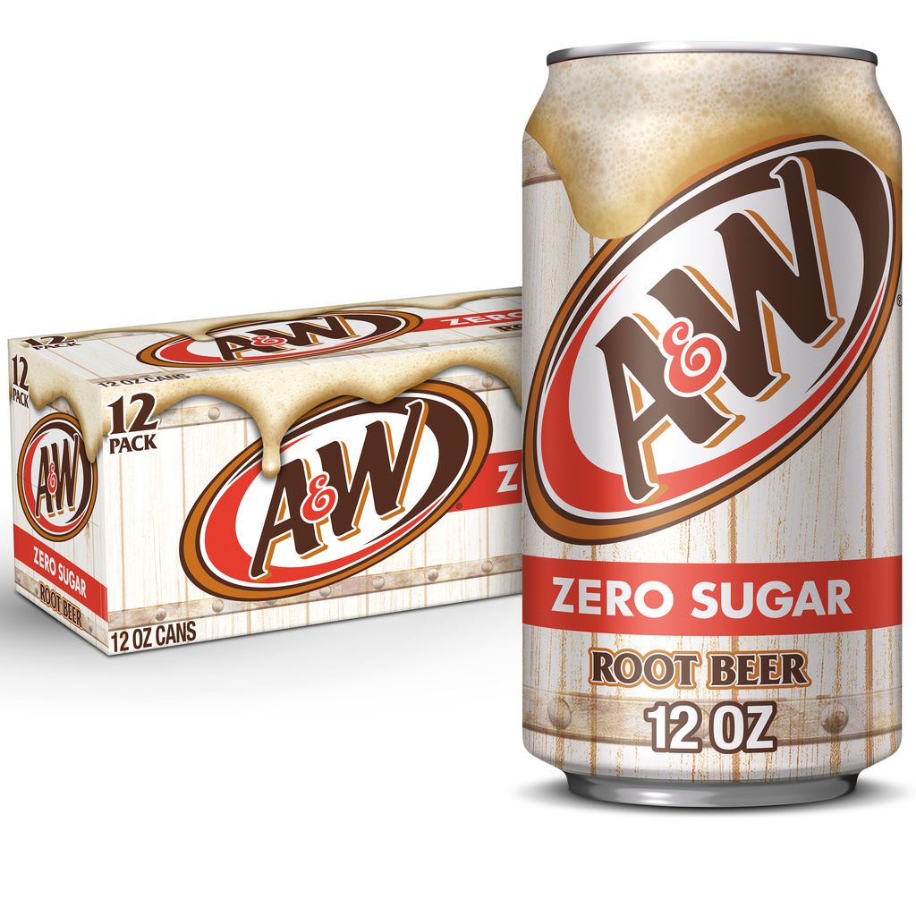A&W ゼロシュガー ルートビール 12缶✖︎４ケース A&W Root Beer, Zero Sugar, 12 Pack