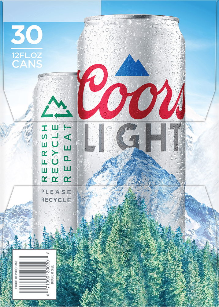 Coors Light 30缶✖︎2ケース1 Coors Light 4.2% ABV, 30 Pack
