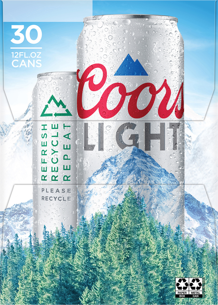Coors Light 4.2% ABV, 30 Pack