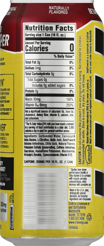 does c4 have l carnitine Acetyl L-Carnitine main image 0