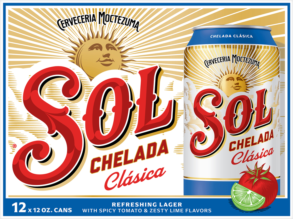 Sol Lager Chelada Clasica Beer-Planogram-Back