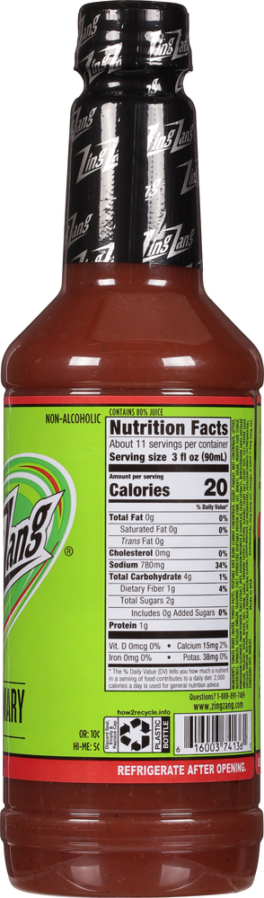 Zing Zang Bloody Mary Mix, Non-Alcoholic