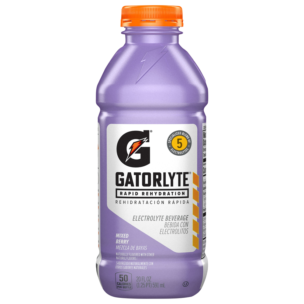 KEYTOLIT R出品 Gatorlyte Rapid Rehydration Mixed Berry Electrolyte Beverage