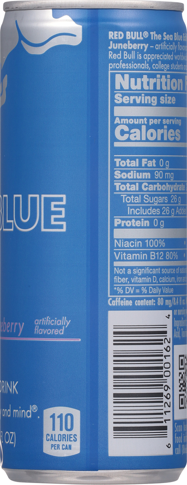 Red Bull The Sea Blue Edition Energy Drink, Juneberry