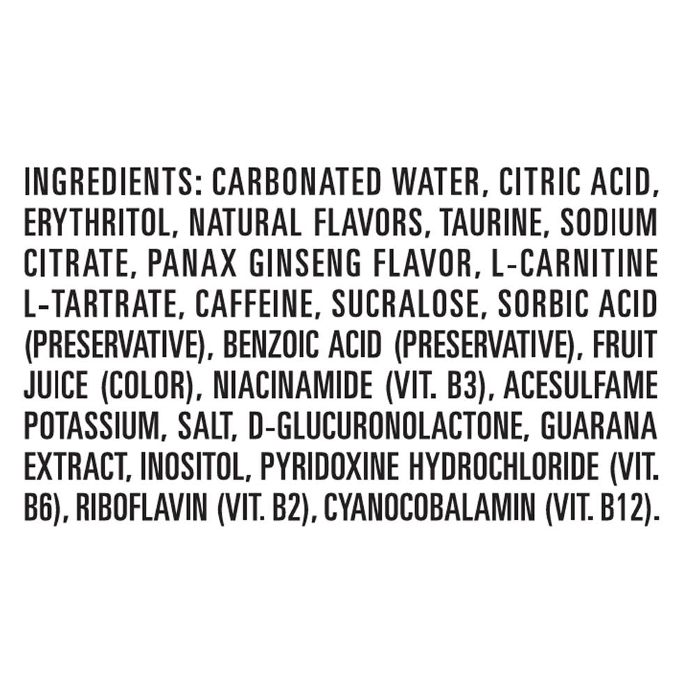 how much l carnitine in a monster Monster Energy Energy Drink, Zero Sugar
