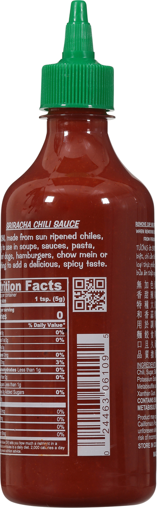 Tuong Ot Sriracha Hot Chili Sauce