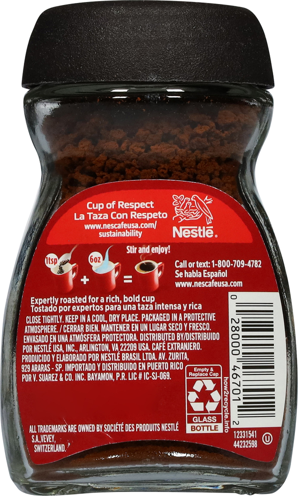 Nescafe Clasico Dark Roast Richer Flavor Instant Coffee