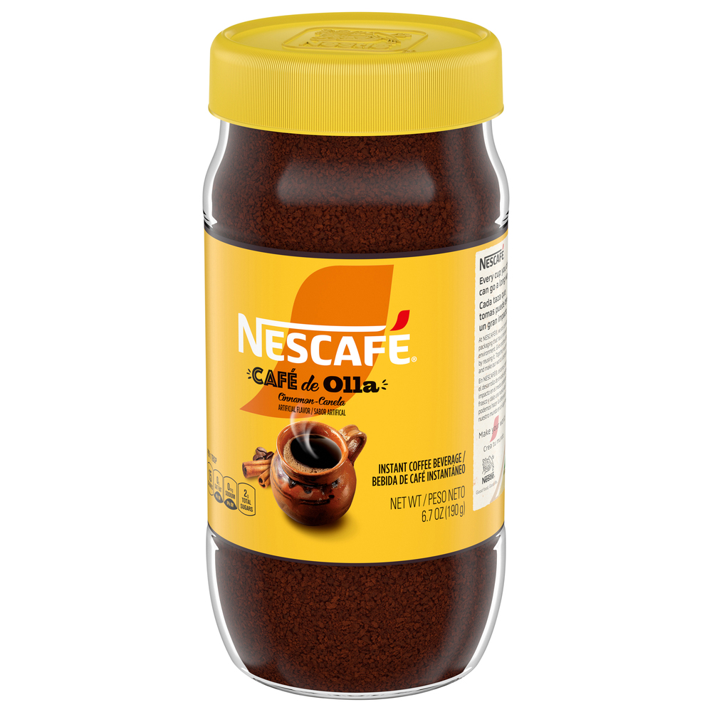 Nescafe Cafe de Olla Cinnamon-Canela Instant Coffee Beverage