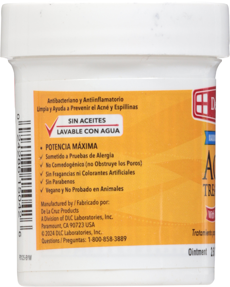 De La Cruz Maximum Strength Acne Treatment with 10% Sulfur