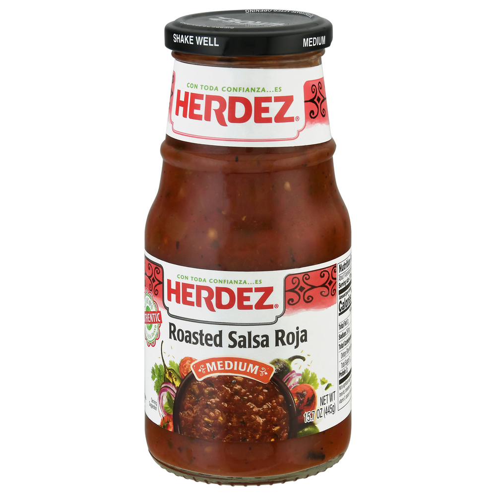 Herdez Salsa Roja, Roasted, Medium