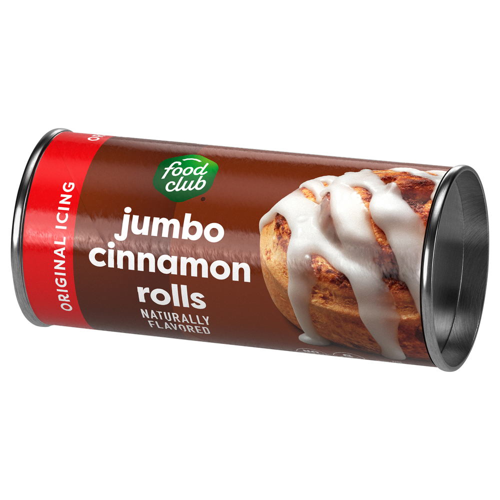 Food Club Cinnamon Rolls, Jumbo, Original Icing